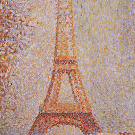 The Eiffel Tower, 1889 by Georges Pierre Seurat by Georges Pierre Seurat