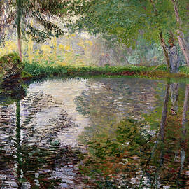 The Lake at Montgeron by Claude Monet