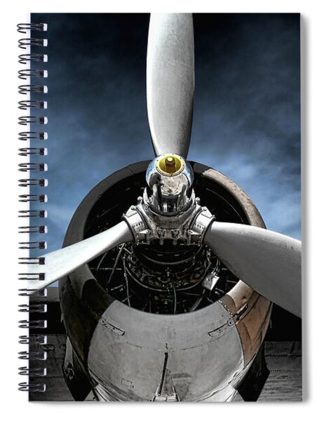 Propeller Against Dramatic Sky Spiral Notebook