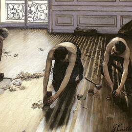 The Parquet Planers by Gustave Caillebotte