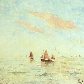The Sea Off Treport, C.1880 by Alfred George Stevens
