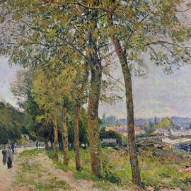 The Seine at Marly by Alfred Sisley by Alfred Sisley
