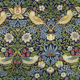 The Strawberry Thief textile designed by William Morris  by William Morris