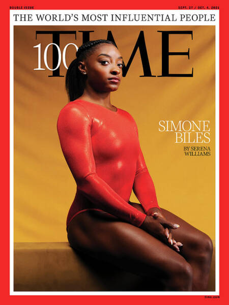 Simone Biles on Time Magazine Cover Wall Art