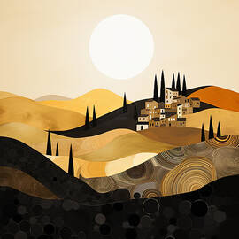 Tuscan Palette Art by Lourry Legarde