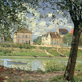 Villeneuve la Garenne by Alfred Sisley