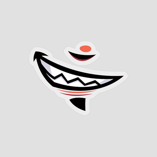 Devilish Grin with Goatee Sticker