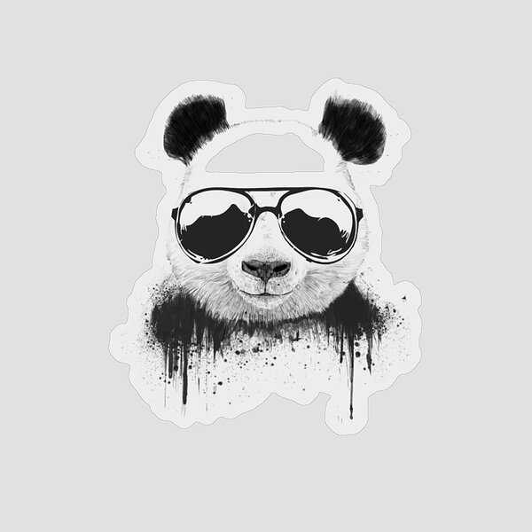 Panda with Cool Sunglasses Sticker